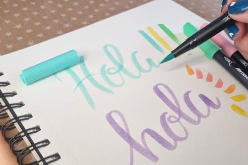 3 Pasos sencillos para aprender Brush Lettering ¡Mira todo lo que puedes hacer con nuestros Dual Brush!